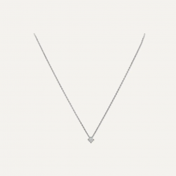 Sveva – Collana a Filo con Punto Luce Argento