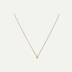 Sveva – Collana a Filo con Punto Luce Oro