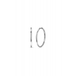 Marisa – Coppia Orecchini Cerchio Medio Argento
